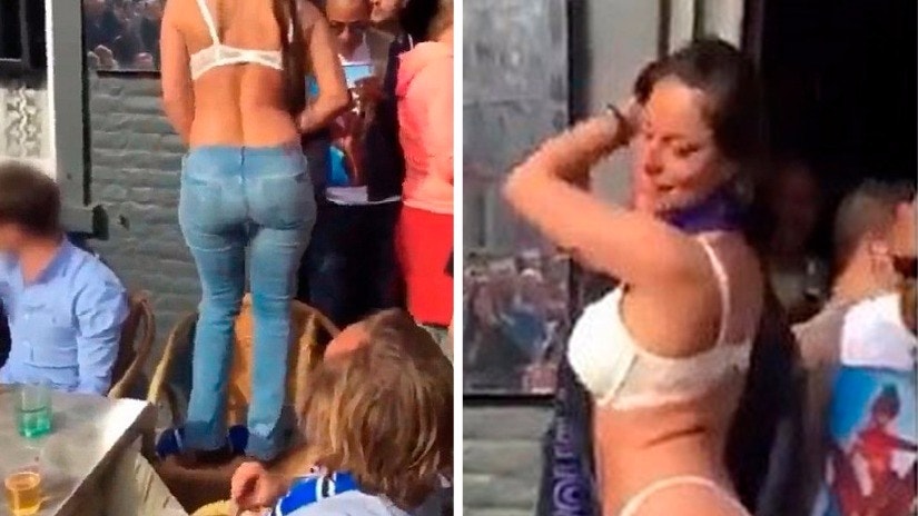 Joven hincha se desnuda por ver a su equipo campeón 