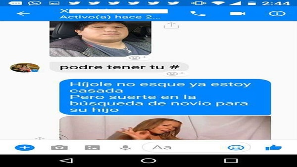 Facebook: Su hijo no encontraba pareja y decidió buscarle una ella misma