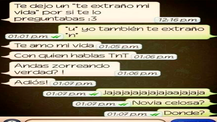 10 conversaciones de parejas celosas en WhatsApp que no pararás de reir