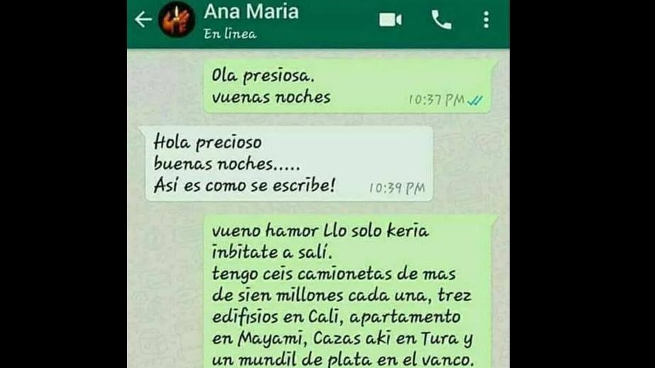 WhatsApp: Joven con mala ortografía quiso conquistar a una chica y al final esto pasó