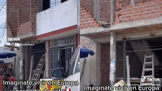 ¿Una columna más? Casa es viral por construir su segundo piso con un poste en medio