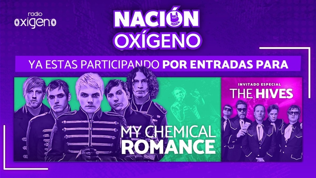 Gana entradas dobles para ver a The Hives y My Chemical Romance 