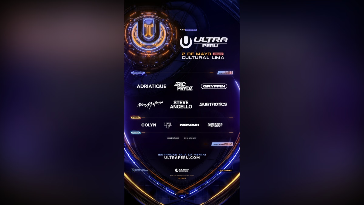 ULTRA Perú revela su esperado Phase 1 lineup: Steve Angello, Gryffin, Eric Prydz, Subtronics y Nico Moreno