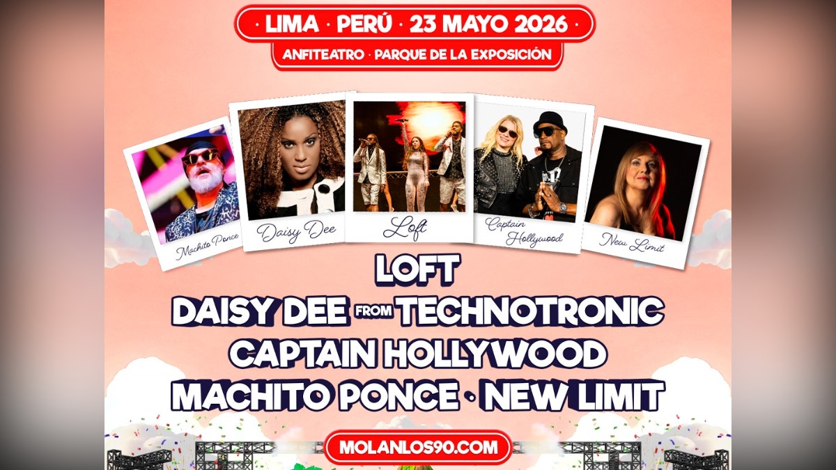 El Festival Molan los 90 regresa a Lima en su tercera edición este sábado 23 de mayo