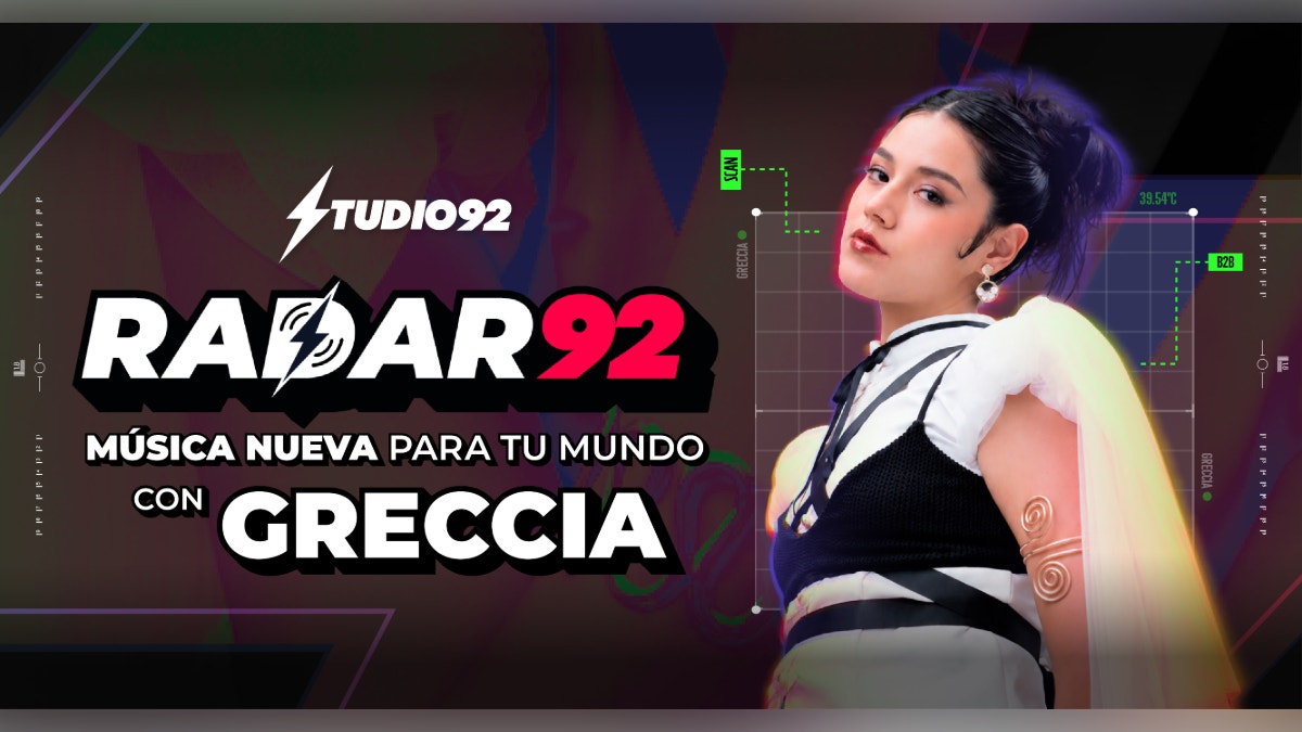 Studio92 lanza “Radar 92” para descubrir artistas emergentes y nueva música: Greccia será la primera invitada
