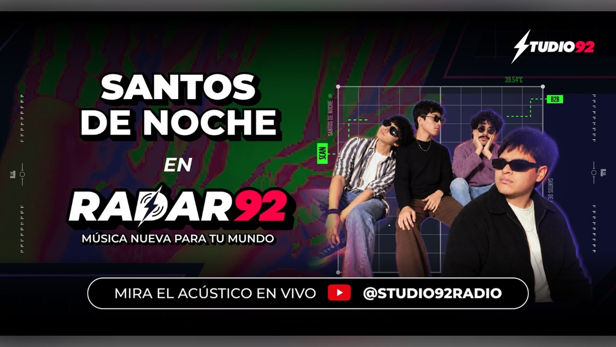 Radar 92: Santos de Noche llega a Studio92 para compartir su historia y música